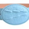 Guadalajara Western Wear White Diamond Cocodrilo Imitation Leather Belt - Azul Cielo