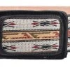 Guadalajara Western Wear Men White Diamond Cintilla Leather Belt - Negro