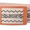 Guadalajara Western Wear White Diamond Cintilla Completa Leather Belt - Natural Men