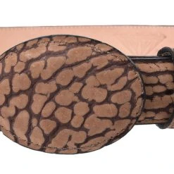 Guadalajara Western Wear White Diamond Bull Shoulder Leather Belt - Arena Men