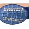 Guadalajara Western Wear White Diamond Caiman Print Leather Belt - Brillo Azul
