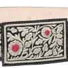 Guadalajara Western Wear White Diamond Piteado Fino Leather Belt - Negro