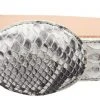Guadalajara Western Wear White Diamond Python Leather Belt - Natural