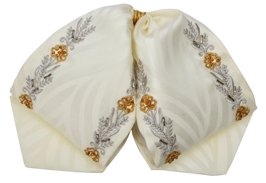 Guadalajara Western Wear Moño Charro - Crema / Oro 3 Guadalajara Western Wear Moño Charro - Crema / Oro