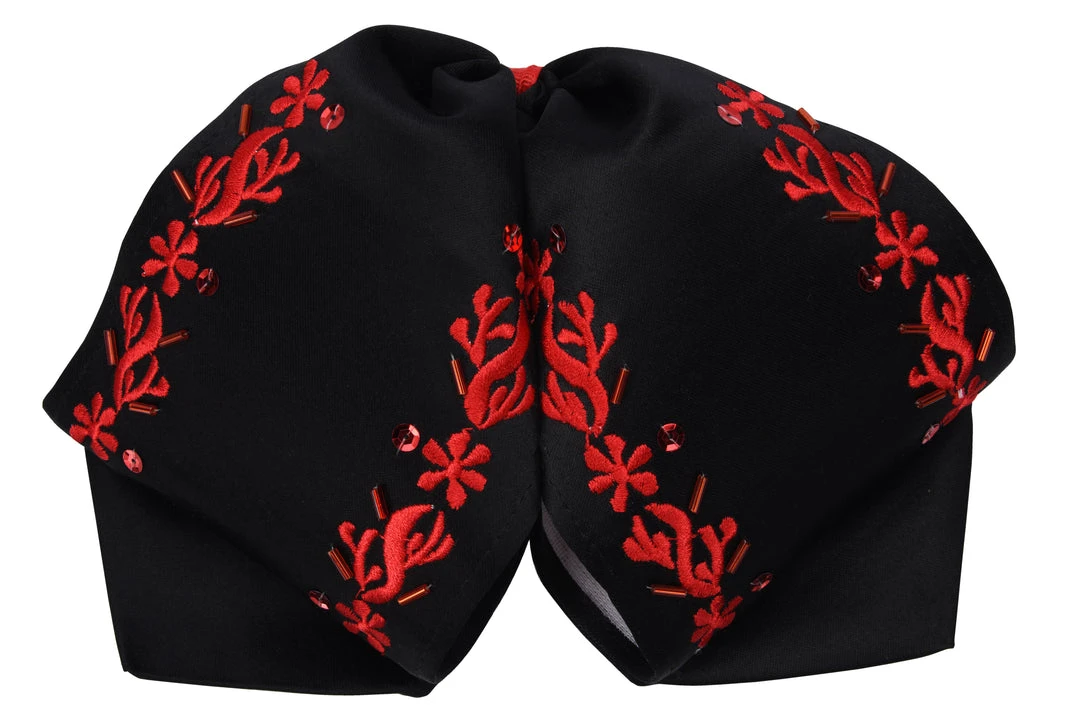 Guadalajara Western Wear Moño Charro - Negro / Rojo Accessories 3 Guadalajara Western Wear Moño Charro - Negro / Rojo Accessories