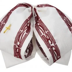 Guadalajara Western Wear Moño Charro - Blanco / Vino Accessories