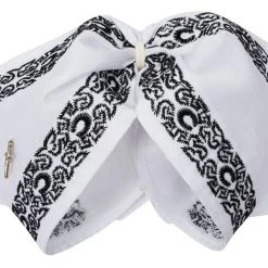 Guadalajara Western Wear Accessories Moño Charro - Blanco / Negro